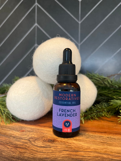Essential Oil with 3 Wool Dryer Balls